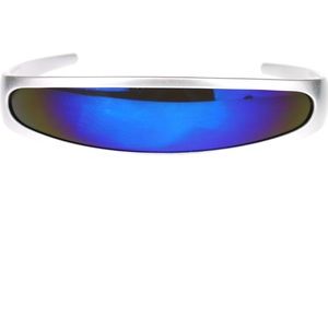 Mirror Lens Monolens Cyclops Robotic Futuristic Sunglasses